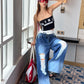 Bougie Distressed Big Denims