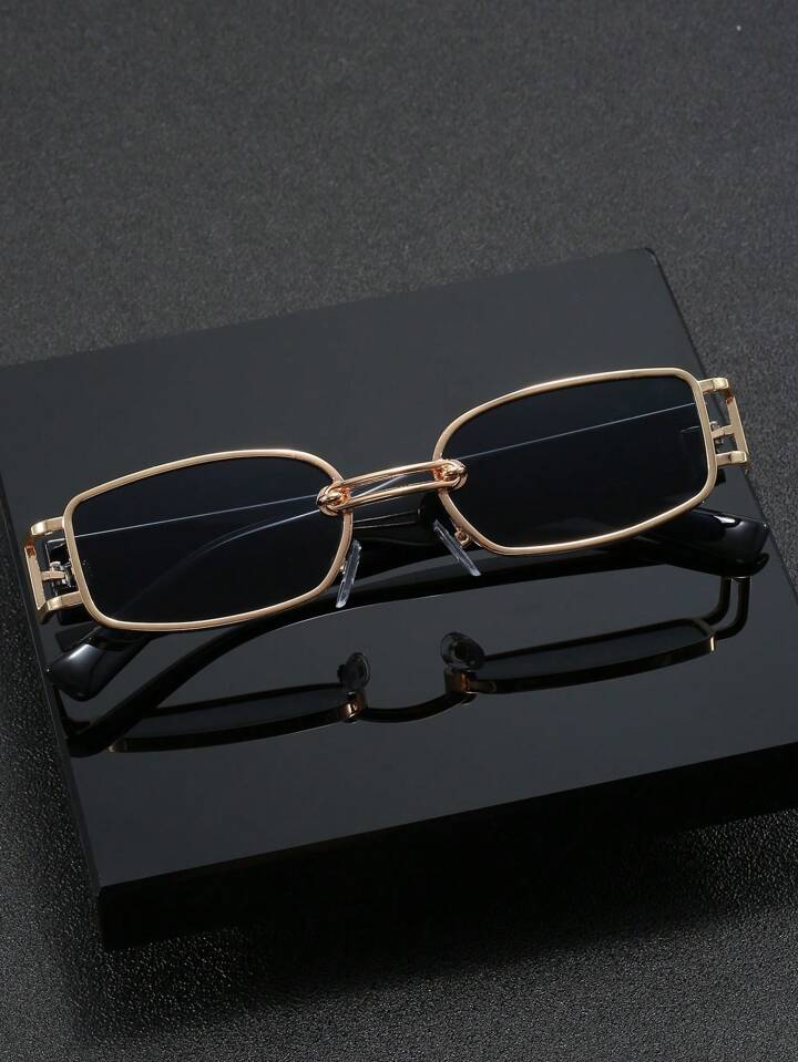 Vintage Framed Rectangle Sunglasses