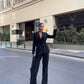All Black Blazer Set