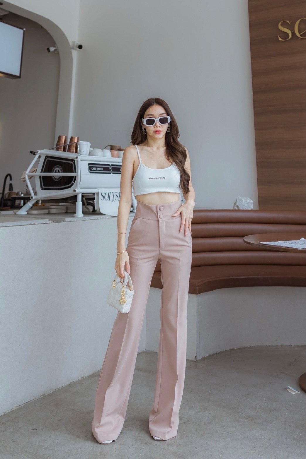 Wider Bottom High Waist Pants