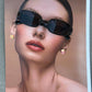 Vintage Framed Rectangle Sunglasses