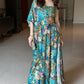 Abstract Printed Festival Fusion Co-ordinates
