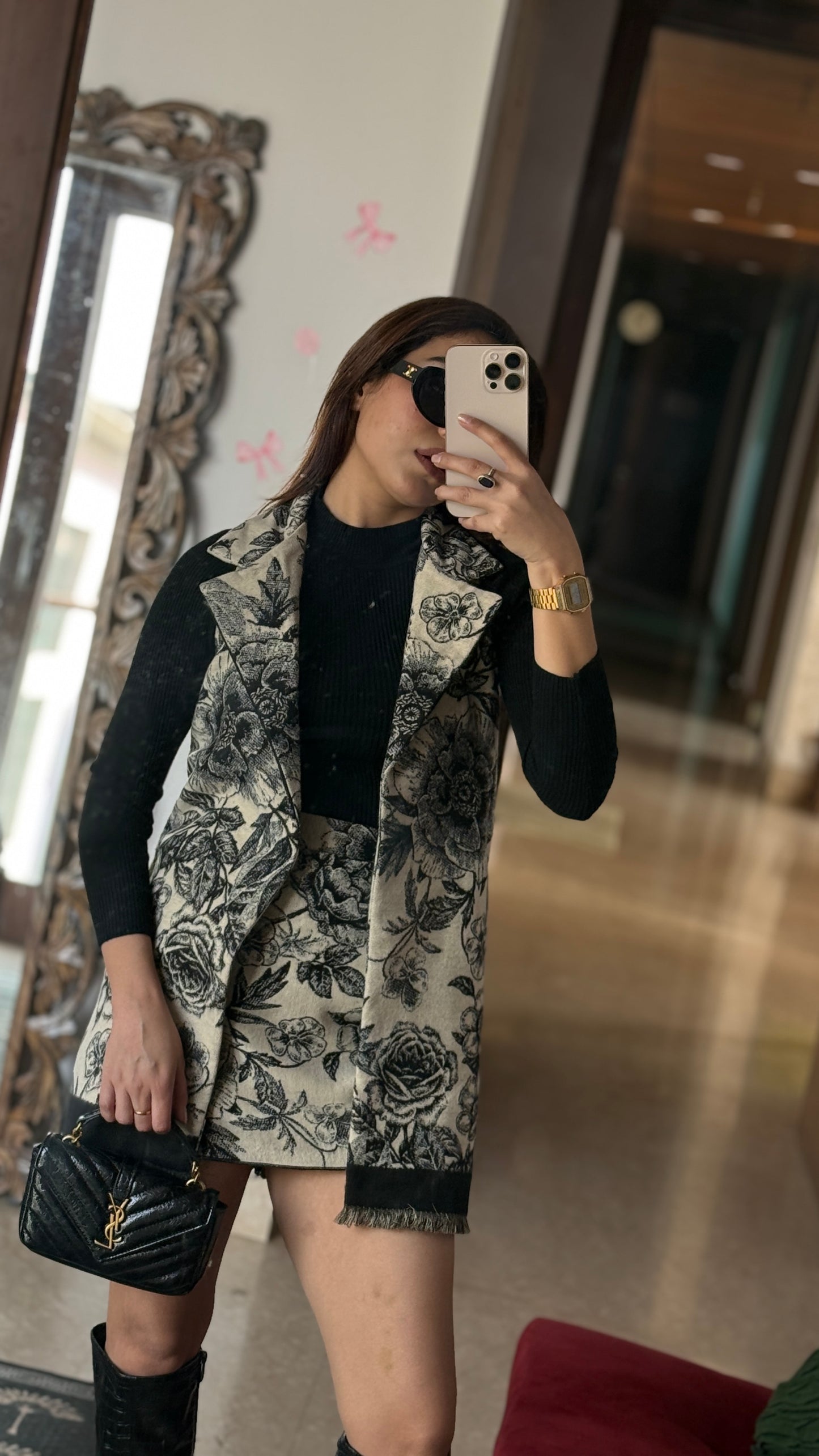 Floral Tapestry Wool Co-ord Set