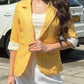 Stripe Blazer With Tank Vest
