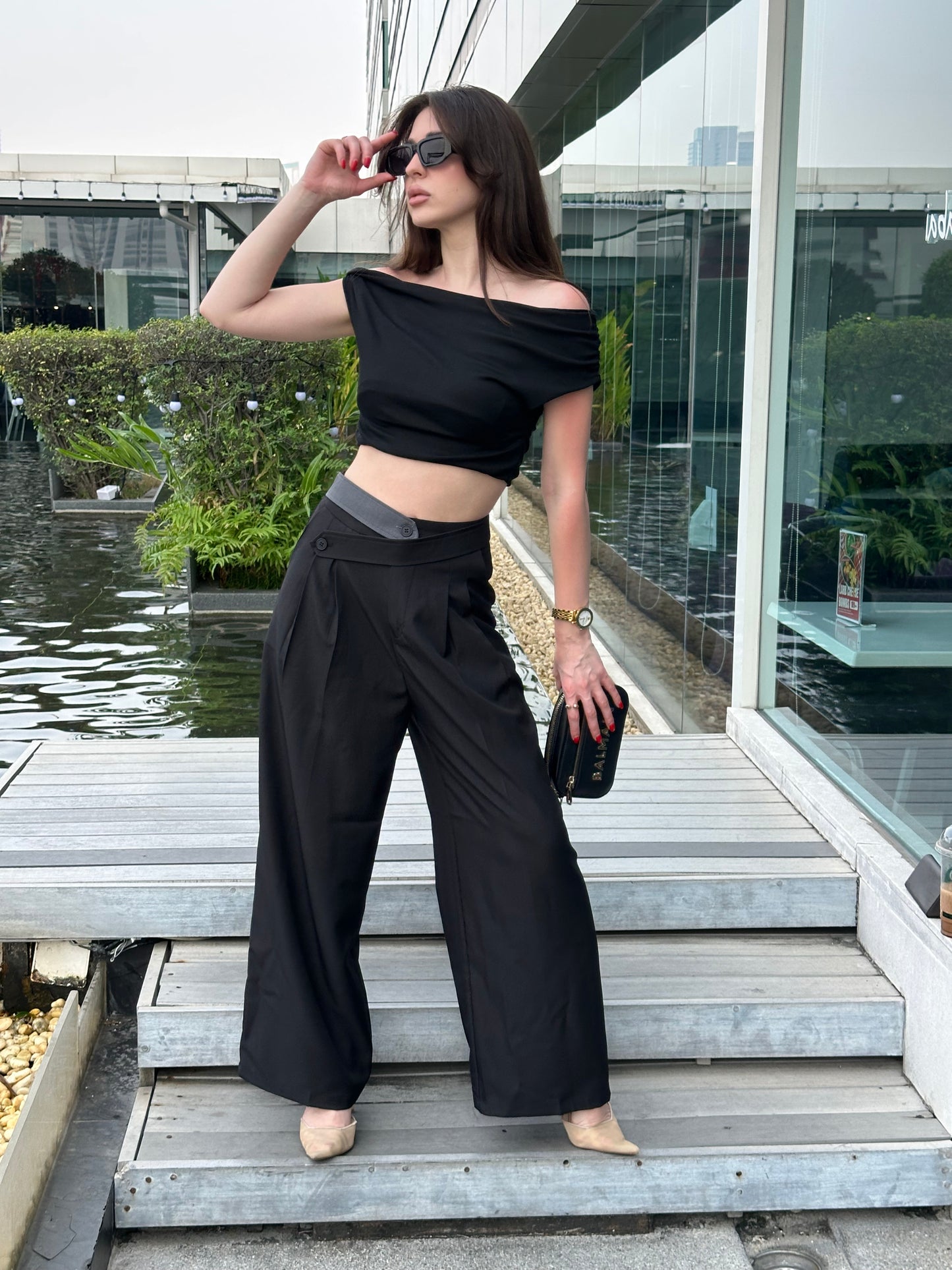 Criss-Cross Pants