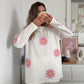 Crochet Flower Full Sleeves Top (Set Of 2)