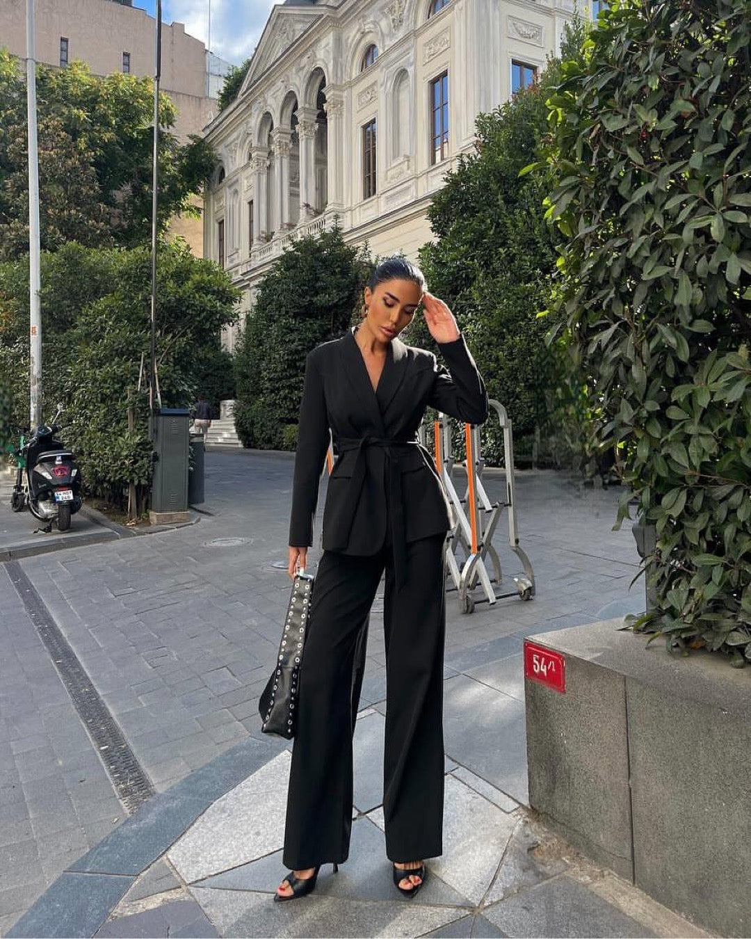 All Black Blazer Set