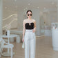 Empire Waist Wide Leg Pants