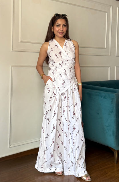 Sophisticated Cotton Embroidered Co-ords