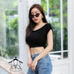 Basic Crop Knot Tee
