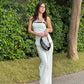 Combo Deal: White Belted Top With Corset Pants
