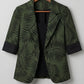 Palm Leaf Blazer With Tank Vest