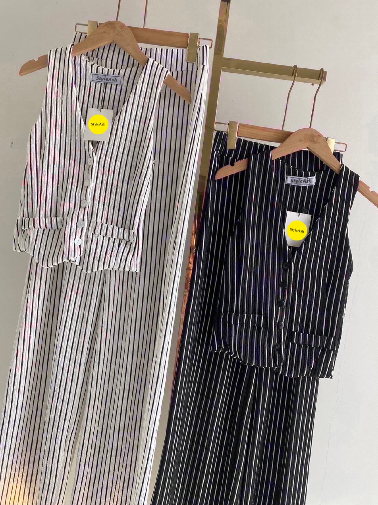 Vintage Stripes Corporate Vest Co-ords
