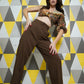 Bohemian Top With Brown Pants
