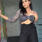 Moonlight Padded Bustier Top With Shrug