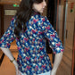 Multi-Color Velvet 3/4th Sleeve Blazer