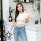 Basic Crop Knot Tee