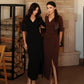 Wrap Around Midi Dress