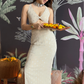 Beige-Silver Festive Set