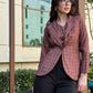 Checked Blazer With Waist Coat