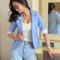 Striped Blazer With Tank Vest