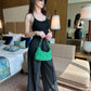 Combo: Baggy Pants With Backless Bodysuit