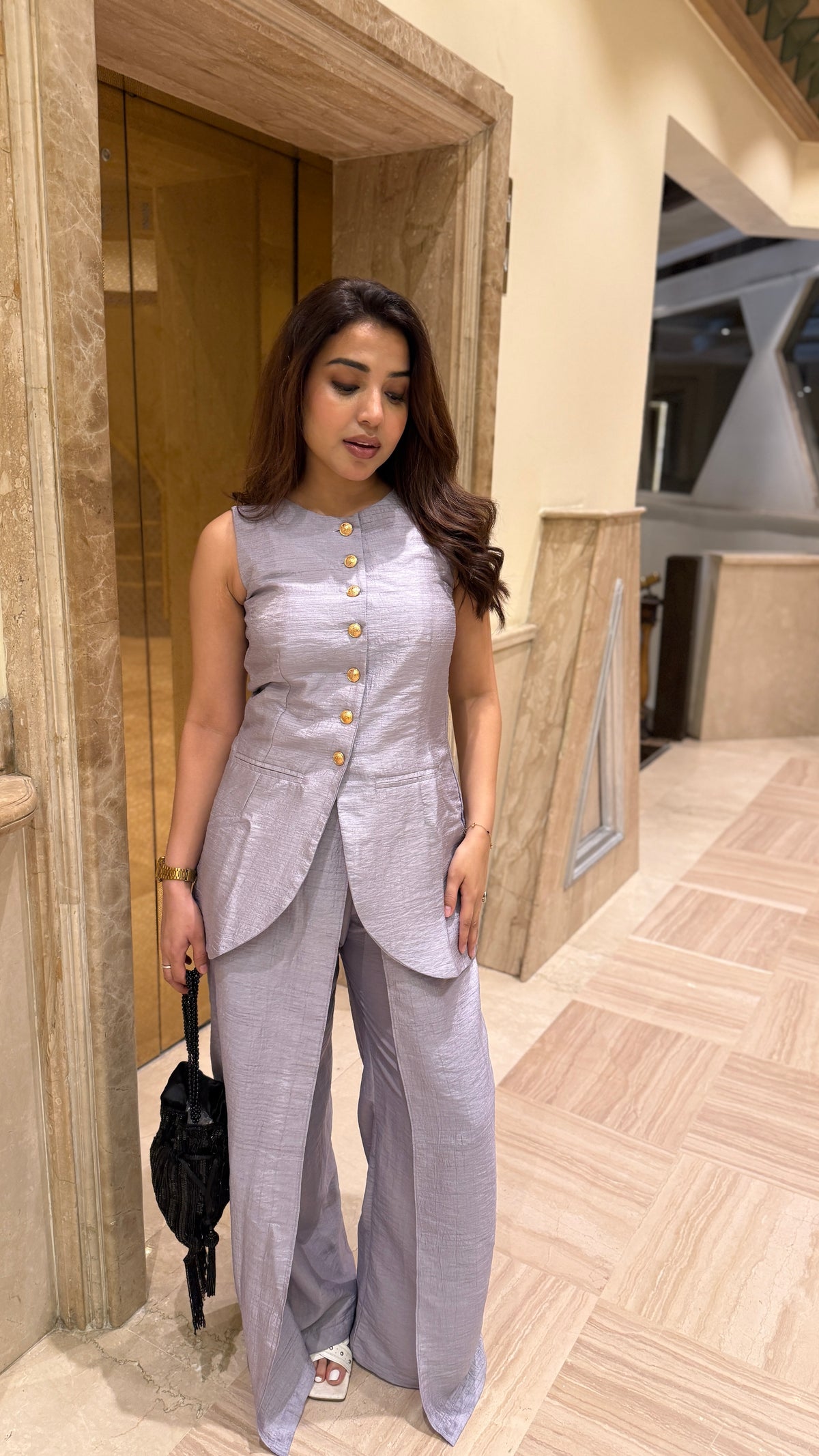 Festive Waistcoat With Layered Pants