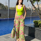 Tropical Pants With Bag & Bodysuit