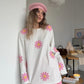 Crochet Flower Full Sleeves Top (Set Of 2)