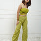 Padded Cami Bralet With High Waist Pants