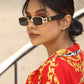 Vintage Framed Rectangle Sunglasses