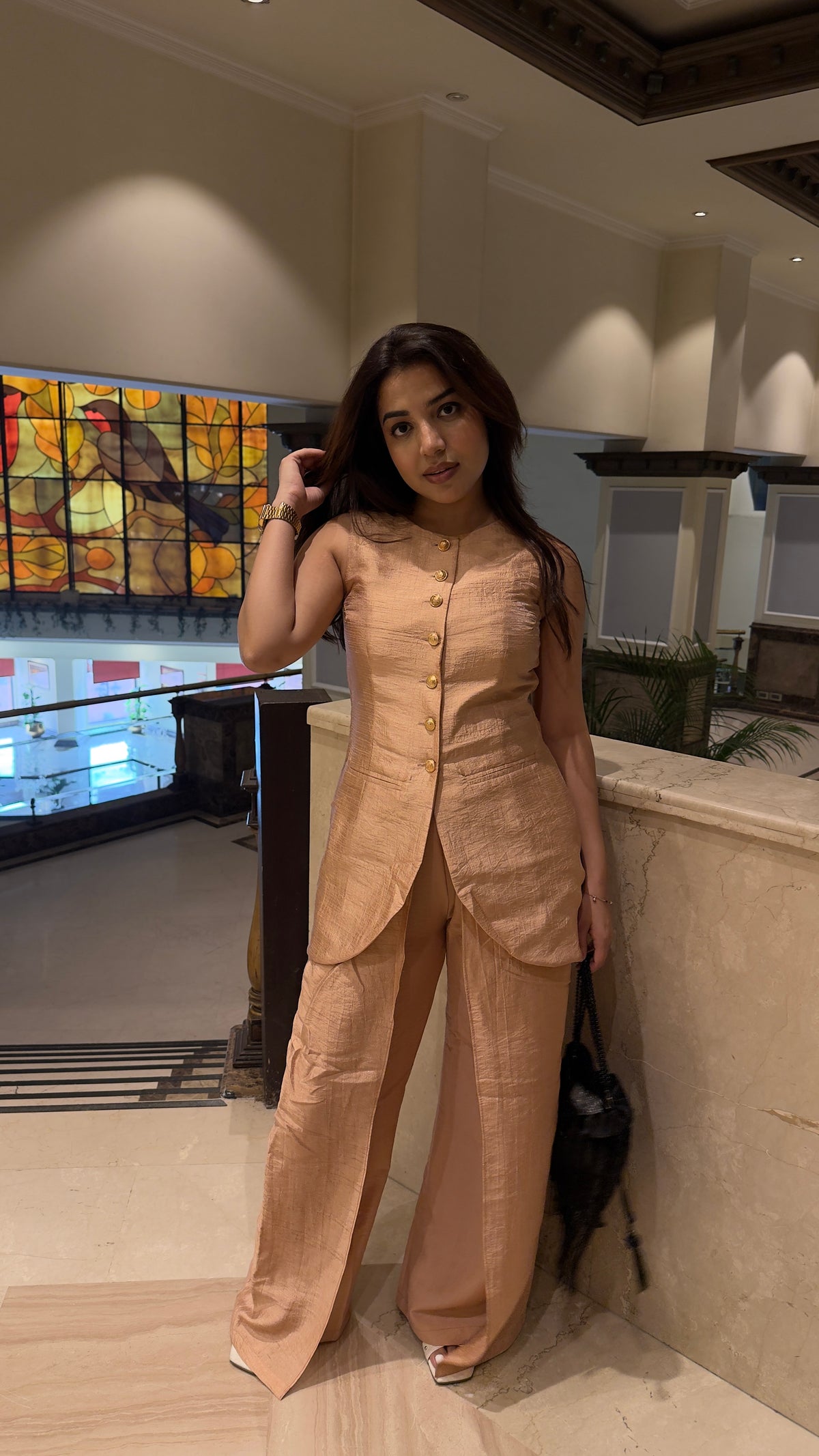 Festive Waistcoat With Layered Pants