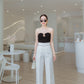 Empire Waist Wide Leg Pants