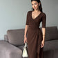 Wrap Around Midi Dress