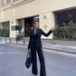 All Black Blazer Set