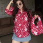 Indian Print Cotton Shirt With Bag