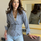 Corporate Grey Shirt With Coat Belt