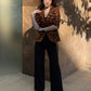 Animal Print 3/4th Sleeve Blazer