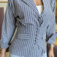 Corporate Grey Shirt With Coat Belt