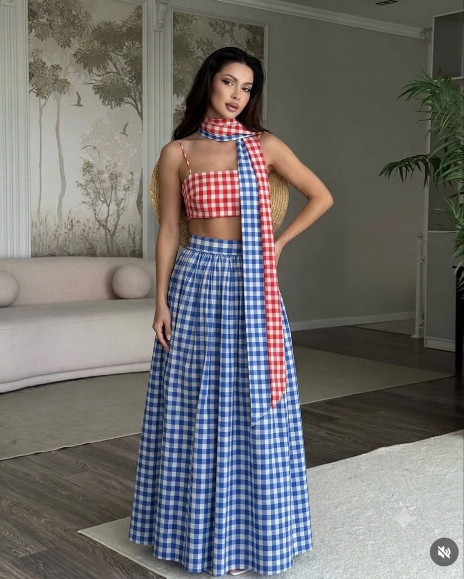 Color Confused Skirt Co-ordinates