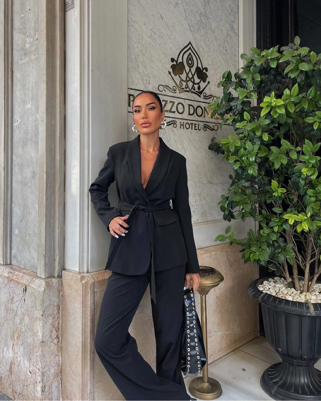 All Black Blazer Set