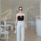 Empire Waist Wide Leg Pants
