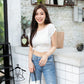 Basic Crop Knot Tee