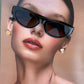 Cat Eye Black Tint Fashion Glasses