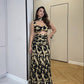 Golden Foil Skirt Set