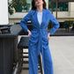 Aristocratic Blue Blazer Set