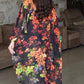 Floral Asymmetrical Cape Top With Bralette