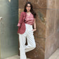 Rust 3/4th Blazer With Vest