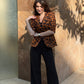 Animal Print 3/4th Sleeve Blazer