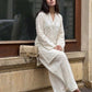 Cotton  Embroidered Farshi Pants Set